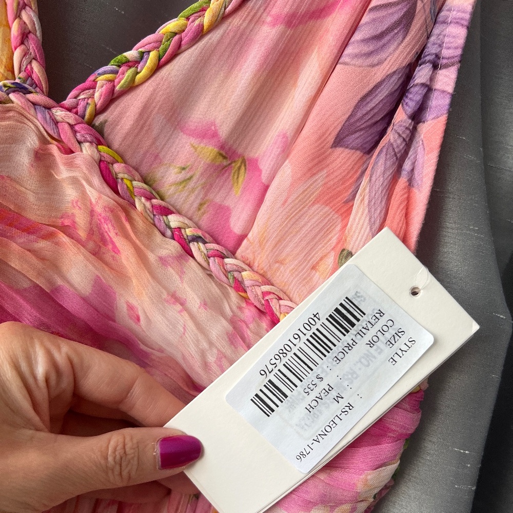 Roco Sand Leona Maxi Dress NWT medium $535 - Picture 4 of 4